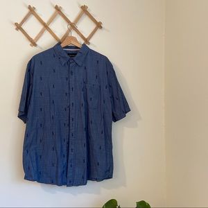 Ocean Current Pineapple Button Down